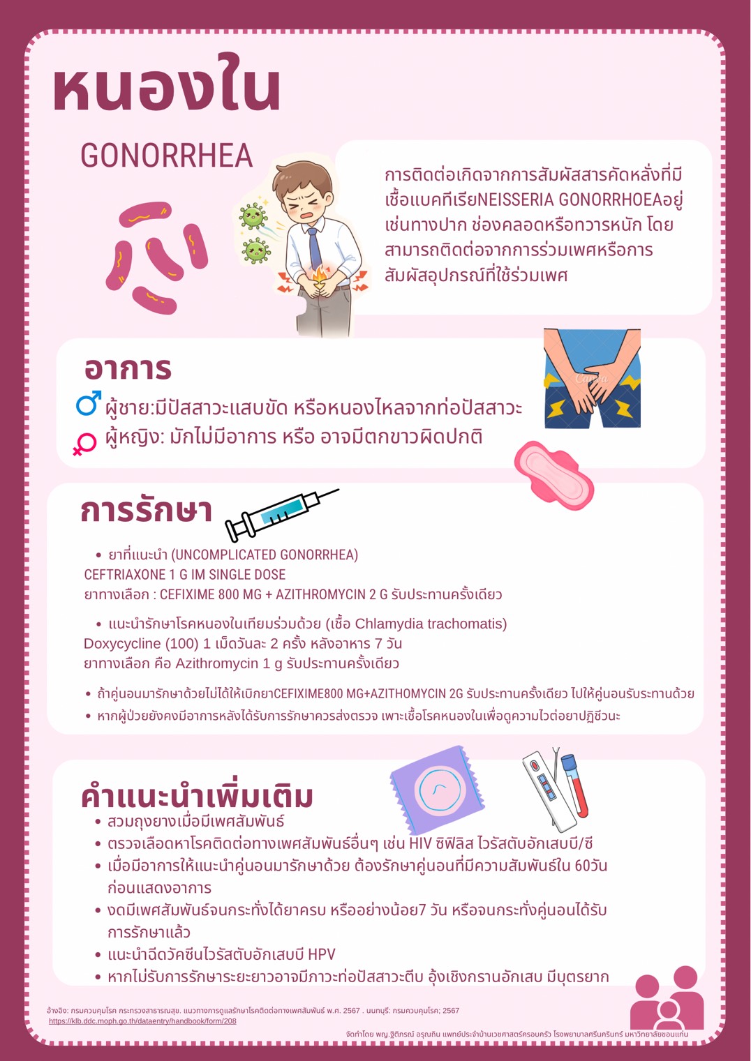 ให้ความเรื่องโรคติดต่อทางเพศสัมพันธ์
